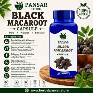 Black Macaroot Powder Capsule